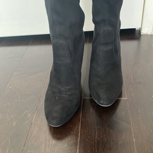 Steve Madden black suede over the knee boot size 7 - Picture 5 of 10